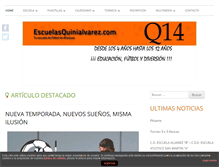 Tablet Screenshot of escuelasquinialvarez.com